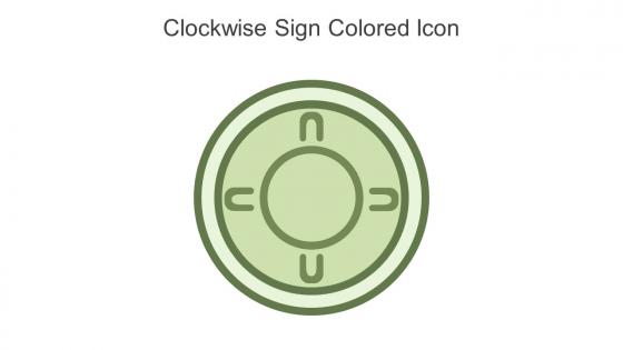 Clockwise Sign Colored Icon In Powerpoint Pptx Png And Editable Eps Format