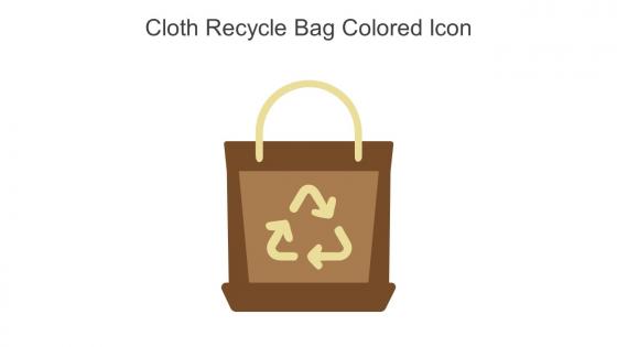 Cloth Recycle Bag Colored Icon In Powerpoint Pptx Png And Editable Eps Format