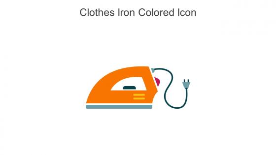 Clothes Iron Colored Icon In Powerpoint Pptx Png And Editable Eps Format