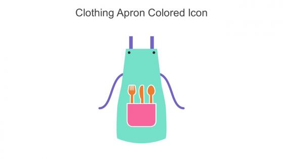 Clothing Apron Colored Icon In Powerpoint Pptx Png And Editable Eps Format