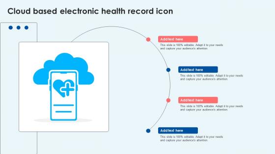 Cloud Based Electronic Health Record Icon