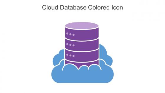 Cloud Database Colored Icon In Powerpoint Pptx Png And Editable Eps Format