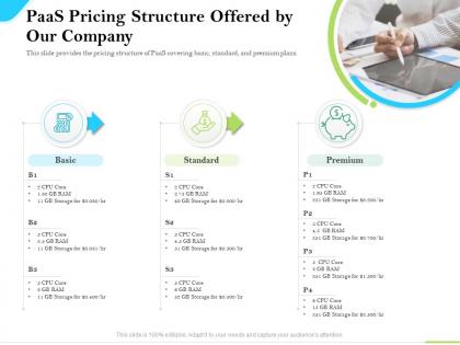 Cloud service providers paas pricing structure offered by our company premium ppt icons