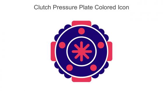 Clutch Pressure Plate Colored Icon In Powerpoint Pptx Png And Editable Eps Format