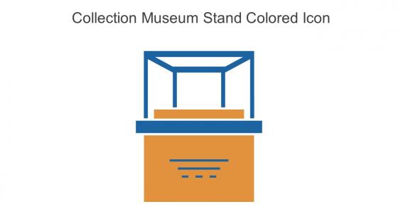 Collection Museum Stand Colored Icon In Powerpoint Pptx Png And Editable Eps Format