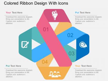 colored_ribbon_design_with_icons_flat_powerpoint_design_Slide01