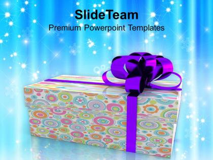 Colorful gift box christmas celebration powerpoint templates ppt themes and graphics 0213