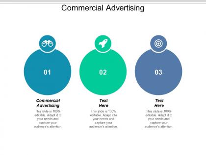 Commercial advertising ppt powerpoint presentation gallery icon cpb