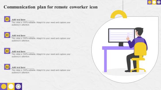 Communication Plan For Remote Coworker Icon