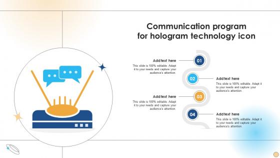 Communication Program For Hologram Technology Icon