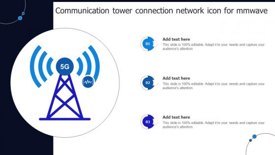 Communication Tower Connection Network Icon For Mmwave
