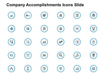 Company accomplishments icons slide growth ppt powerpoint presentation