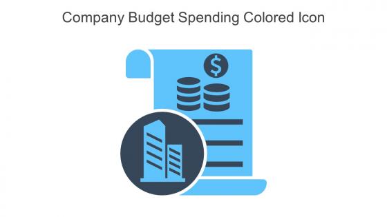 Company Budget Spending Colored Icon In Powerpoint Pptx Png And Editable Eps Format