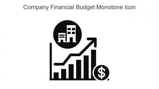 Company Financial Budget Monotone Icon In Powerpoint Pptx Png And Editable Eps Format