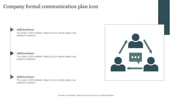 Company Formal Communication Plan Icon
