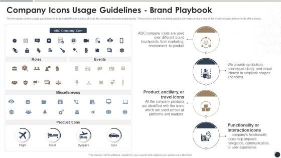 Company Icons Usage Guidelines Brand Playbook Ppt Inspiration Introduction