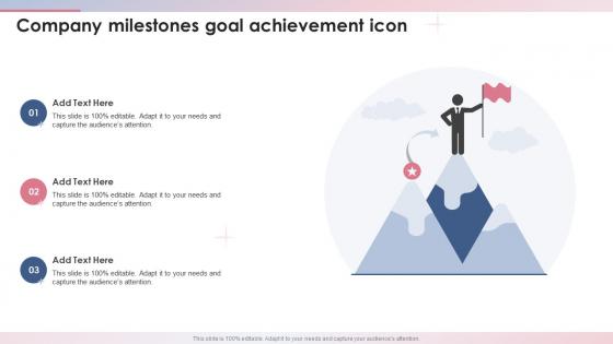 Company Milestones Goal Achievement Icon