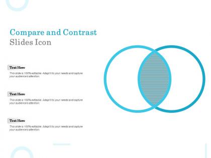 Compare and contrast slides icon