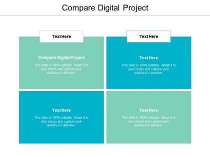 Compare digital project ppt powerpoint presentation icon background cpb