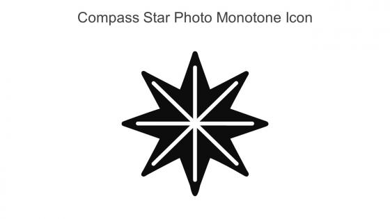 Compass Star Photo Monotone Icon In Powerpoint Pptx Png And Editable Eps Format