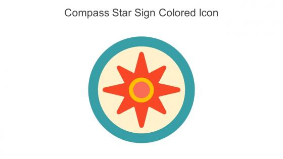 Compass Star Sign Colored Icon In Powerpoint Pptx Png And Editable Eps Format