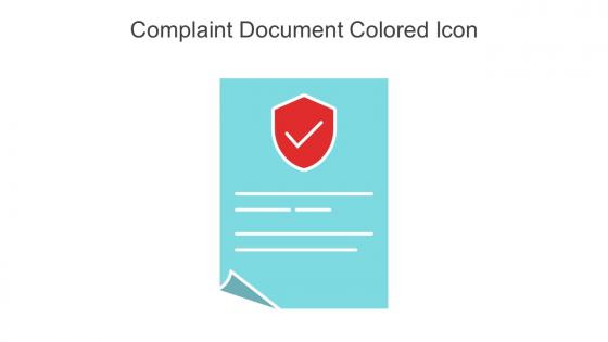 Complaint Document Colored Icon In Powerpoint Pptx Png And Editable Eps Format