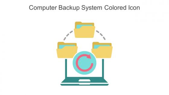 Computer Backup System Colored Icon In Powerpoint Pptx Png And Editable Eps Format