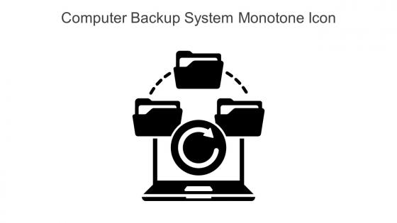 Computer Backup System Monotone Icon In Powerpoint Pptx Png And Editable Eps Format