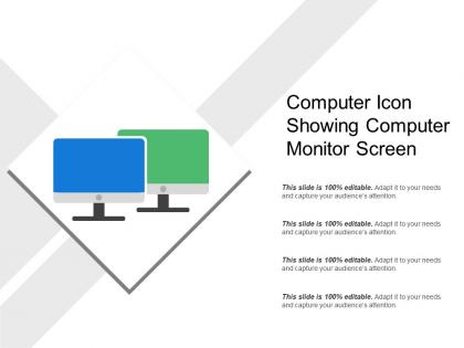 Computer icon showing computer monitor screen
