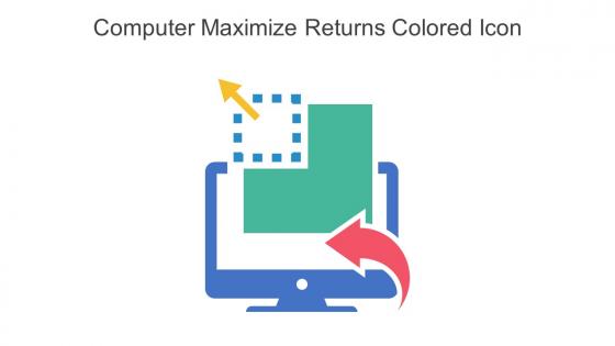 Computer Maximize Returns Colored Icon In Powerpoint Pptx Png And Editable Eps Format