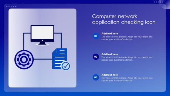 Computer Network Application Checking Icon