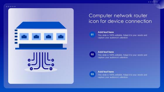 Computer Network Router Icon For Device Connection