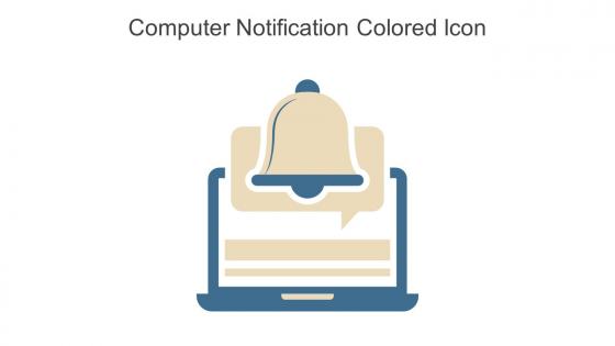 Computer Notification Colored Icon In Powerpoint Pptx Png And Editable Eps Format