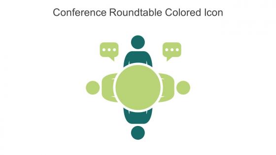 Conference Roundtable Colored Icon In Powerpoint Pptx Png And Editable Eps Format