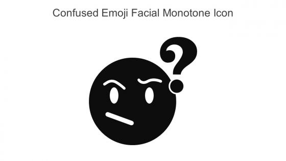 Confused Emoji Facial Monotone Icon In Powerpoint Pptx Png And Editable Eps Format