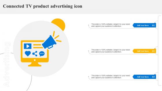 Connected TV Product Advertising Icon