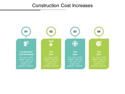 Construction cost increases ppt powerpoint presentation icon show cpb