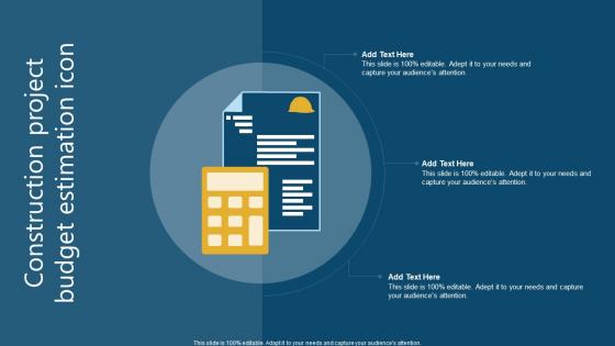 Construction Project Budget Estimation Icon
