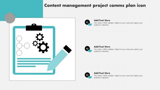 Content Management Project Comms Plan Icon