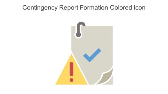 Contingency Report Formation Colored Icon In Powerpoint Pptx Png And Editable Eps Format