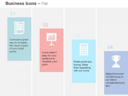 Contract presentation calculation awards ppt icons graphics