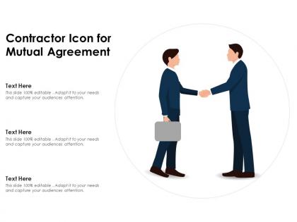 Contractor icon for mutual agreement