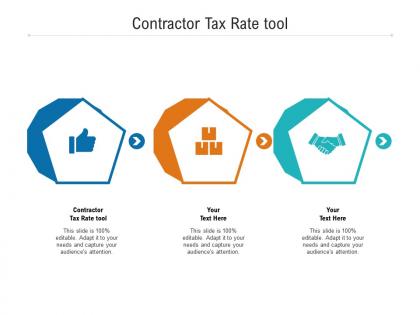Contractor tax rate tool ppt powerpoint presentation icon mockup cpb