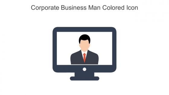 Corporate Business Man Colored Icon In Powerpoint Pptx Png And Editable Eps Format