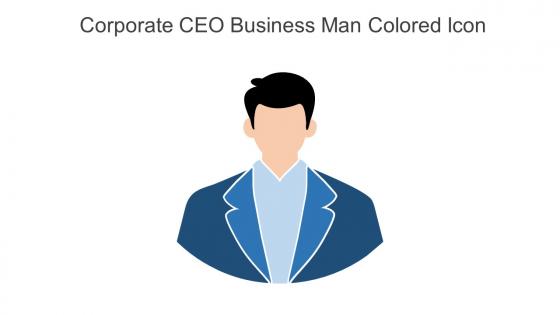 Corporate CEO Business Man Colored Icon In Powerpoint Pptx Png And Editable Eps Format
