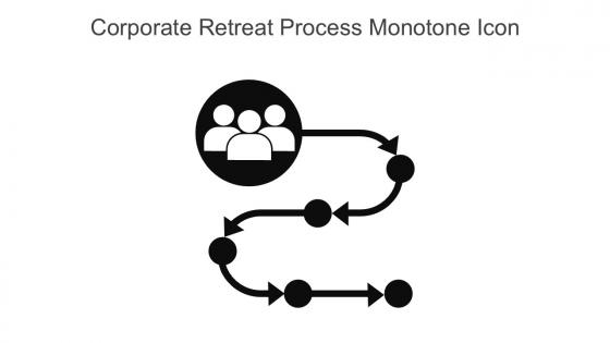 Corporate Retreat Process Monotone Icon In Powerpoint Pptx Png And Editable Eps Format