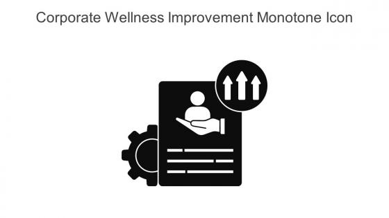 Corporate Wellness Improvement Monotone Icon In Powerpoint Pptx Png And Editable Eps Format
