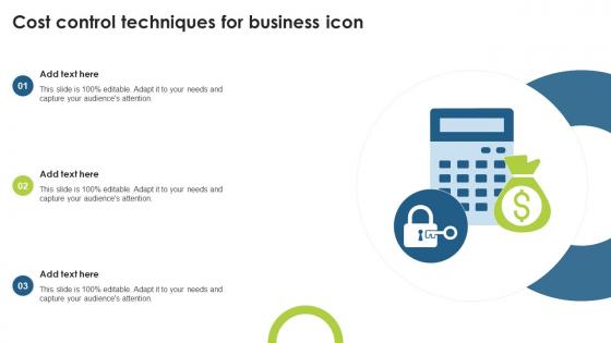 Cost Control Techniques For Business Icon