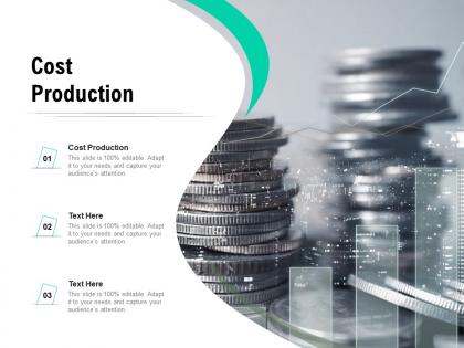 Cost production ppt powerpoint presentation icon graphics cpb