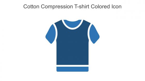 Cotton Compression T Shirt Colored Icon In Powerpoint Pptx Png And Editable Eps Format